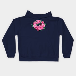 Impatiens - Circle of Pink Impatiens Kids Hoodie